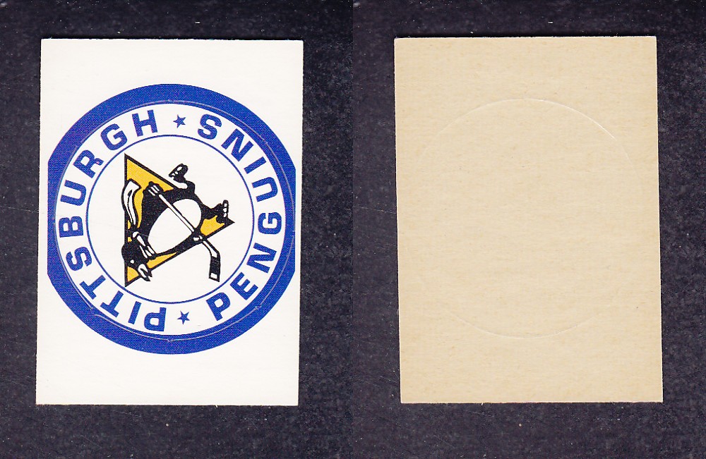 1972-73 O-PEE-CHEE TEAM LOGO PITTSBURGH PENGUINS photo