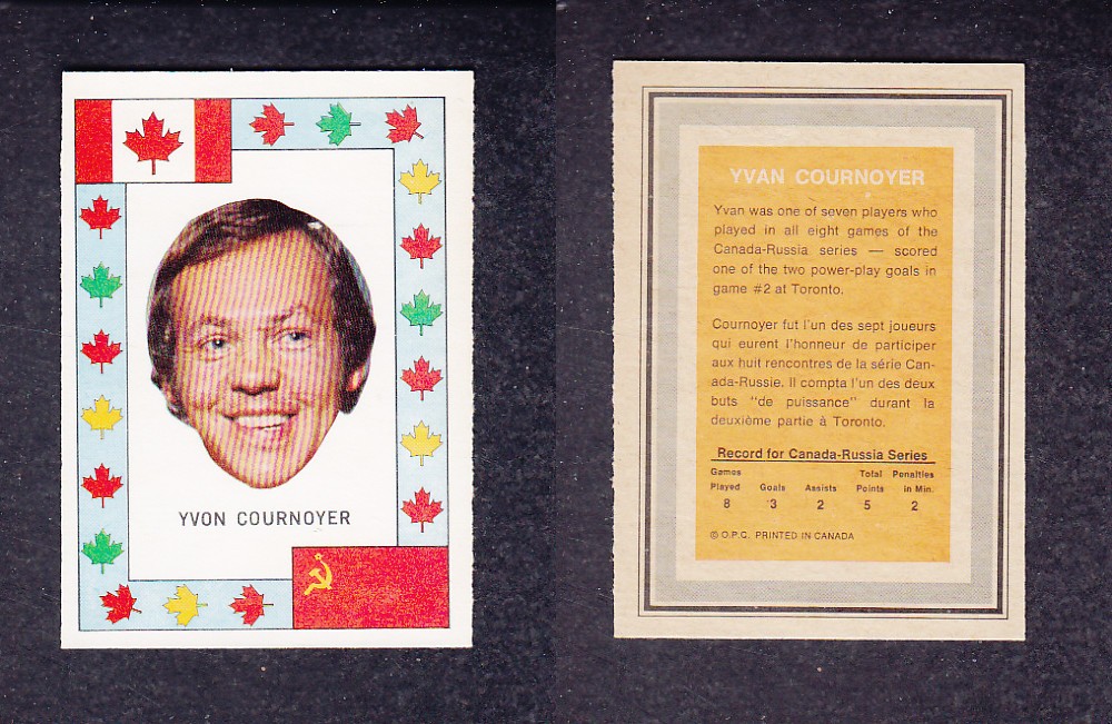 1972 O-PEE-CHEE TEAM CANADA Y. COURNOYER photo