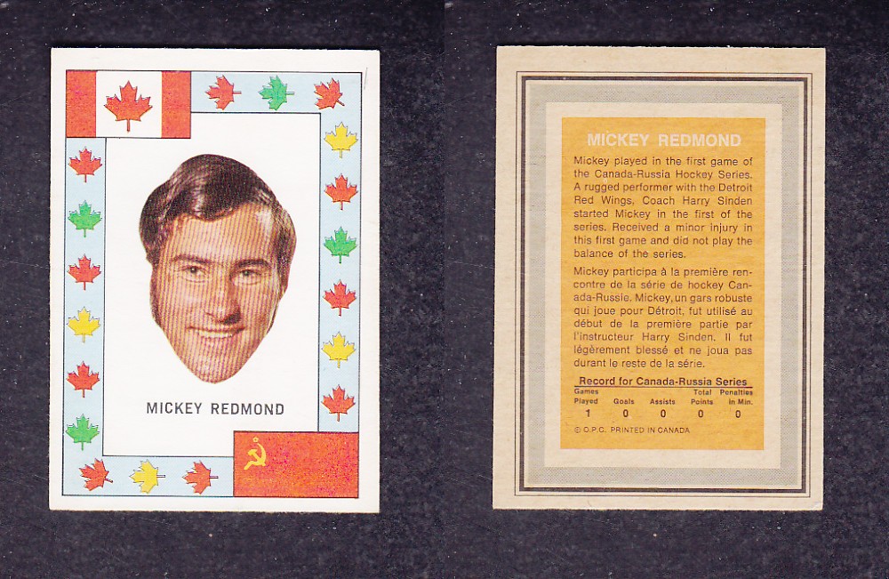 1972 O-PEE-CHEE TEAM CANADA M. REDMOND photo