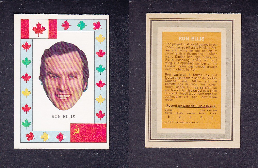 1972 O-PEE-CHEE TEAM CANADA R. ELLIS photo