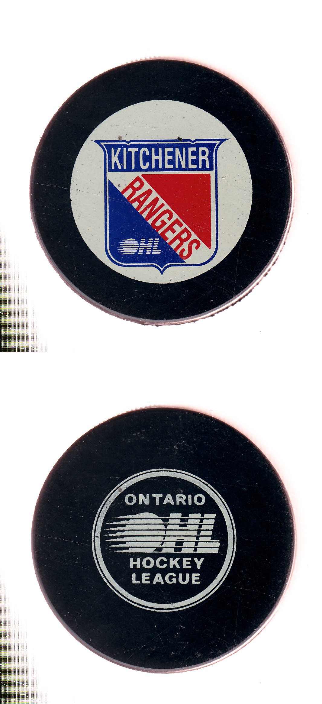 1986-94 IN GLAS CO KINGSTON RAIDERS GAME PUCK photo