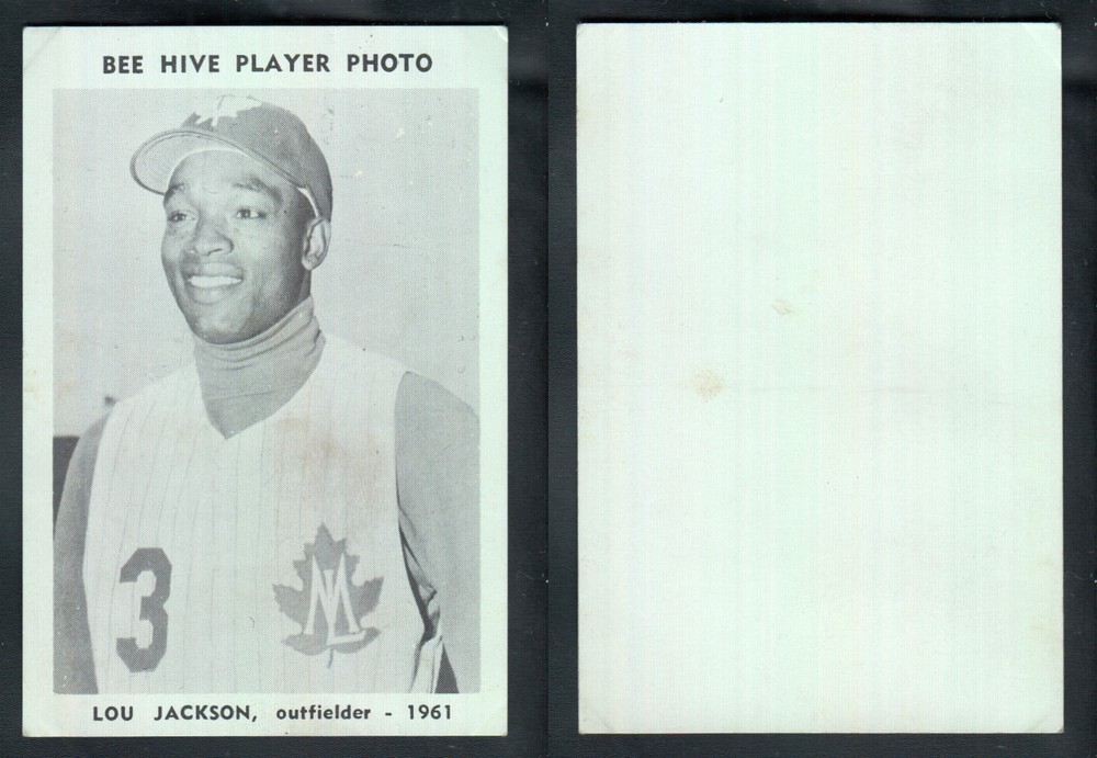 1961 BEEHIVE TORONTO MAPLE LEAFS BASEBALL CARD L. JACKSON photo