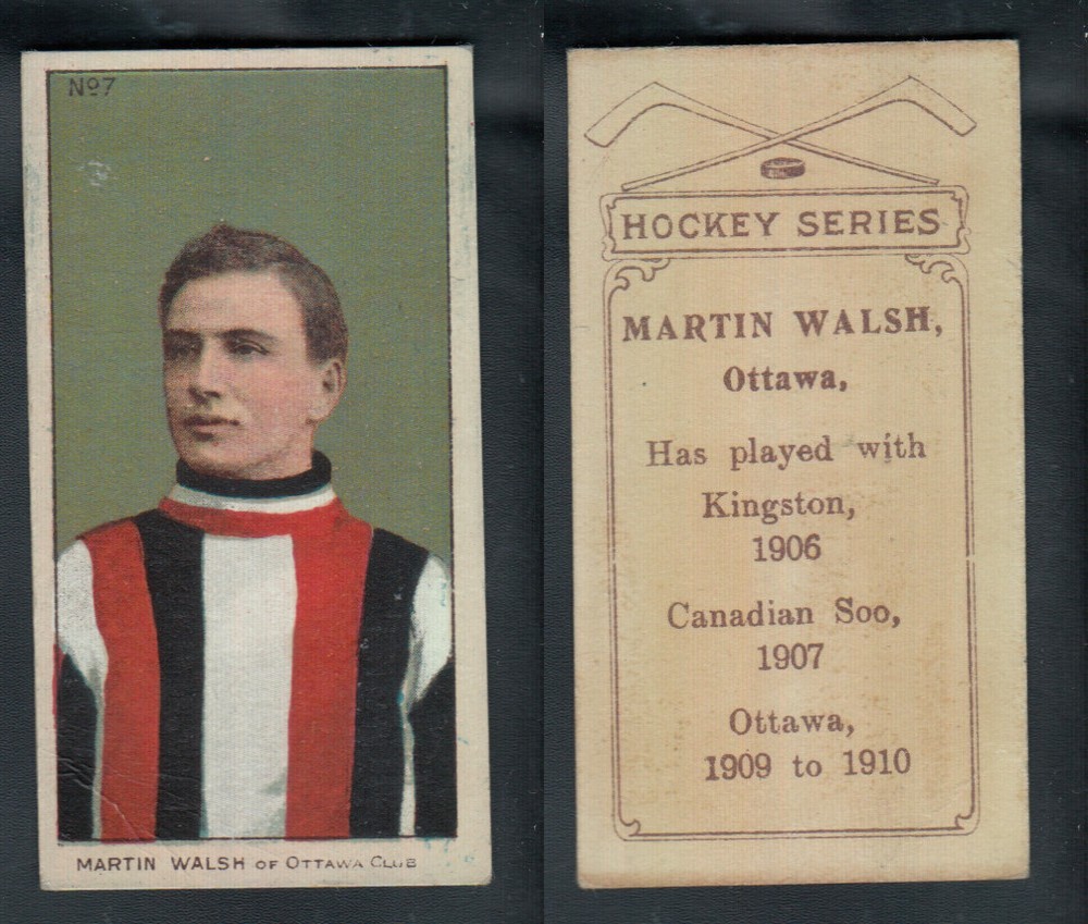 1910-11 C56 IMPERIAL TOBACCO HOCKEY CARD #7 M. WALSH photo