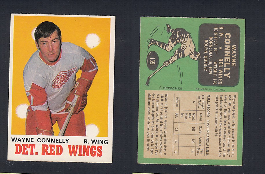 1970-71 O-PEE-CHEE HOCKEY CARD  #159 W. CONNELLY photo