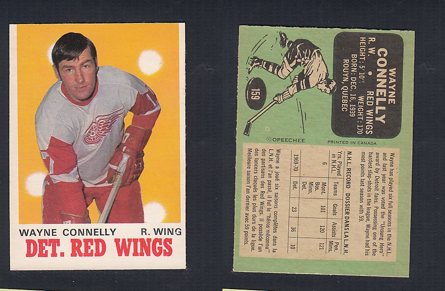 1970-71 O-PEE-CHEE HOCKEY CARD  #159 W. CONNELLY photo