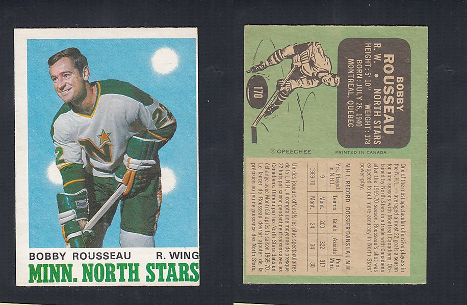 1970-71 O-PEE-CHEE HOCKEY CARD  #170 B. ROUSSEAU photo