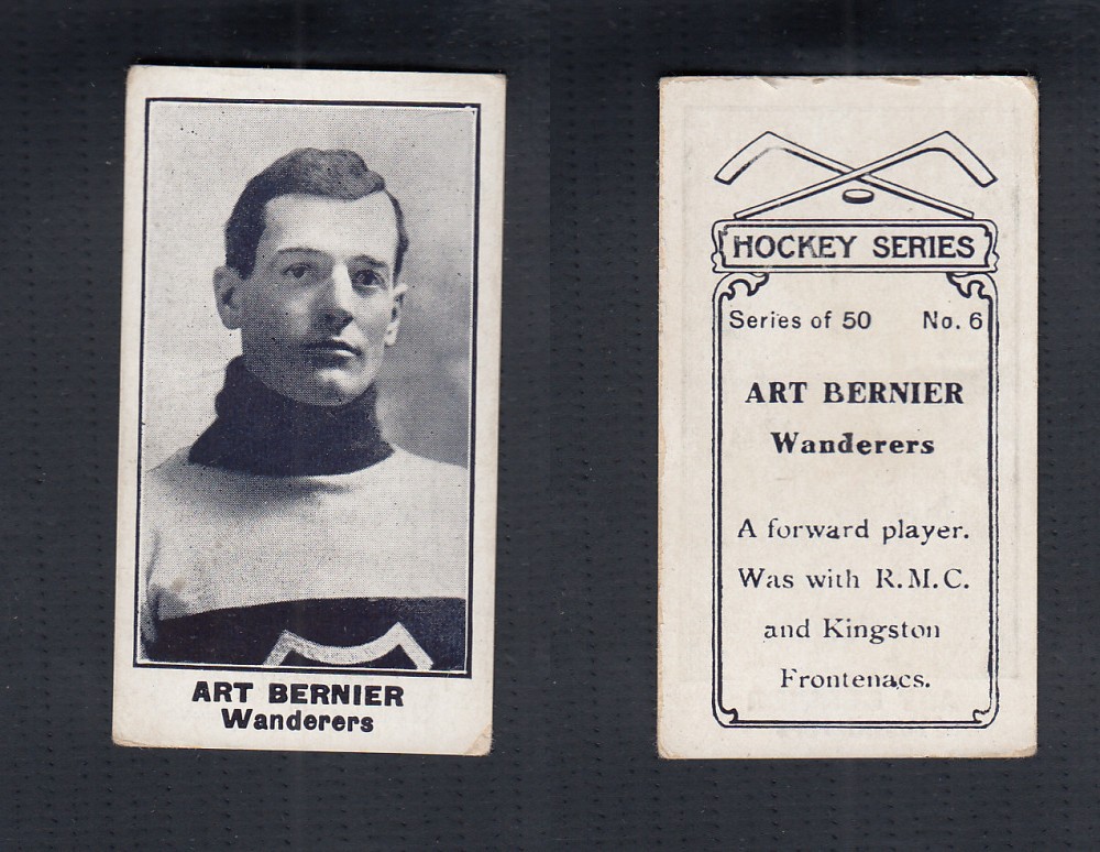 1912 C57 IMPERIAL TOBACCO CARD #6 A. BERNIER photo