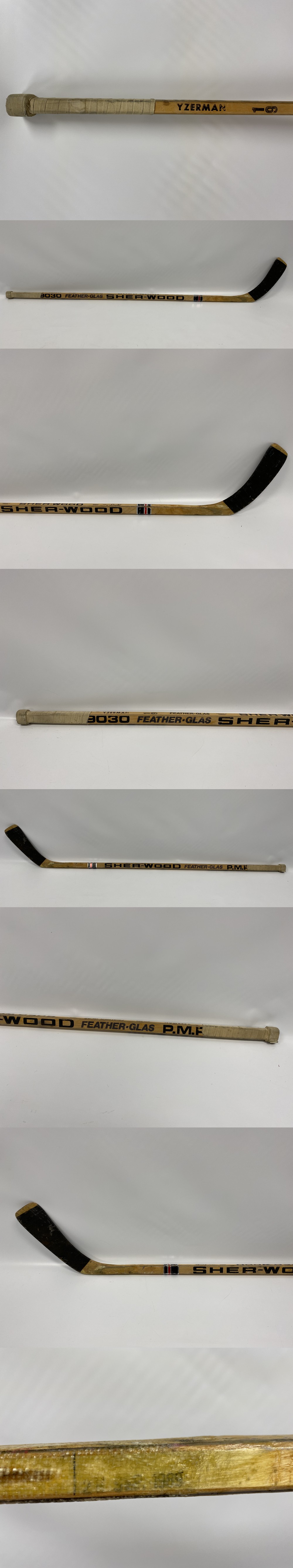 1989 DETROIT RED WINGS S.YZERMAN GAME USED STICK photo