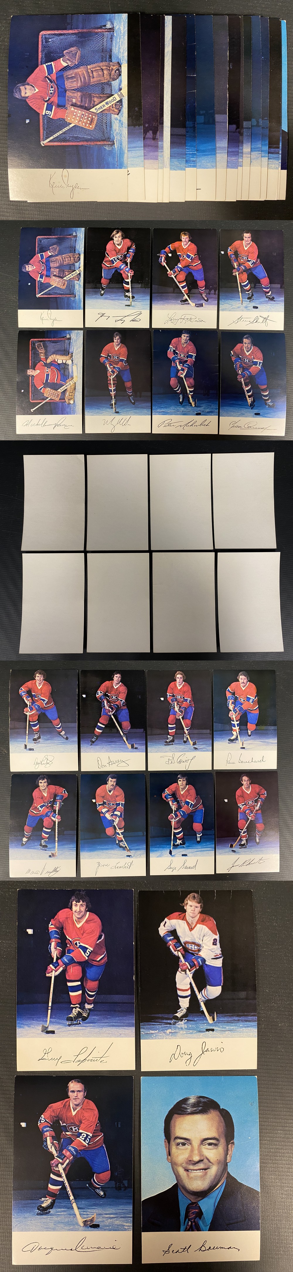 1975-76 MONTREAL CANADIENS POST CARD FULL SET 20/20 photo
