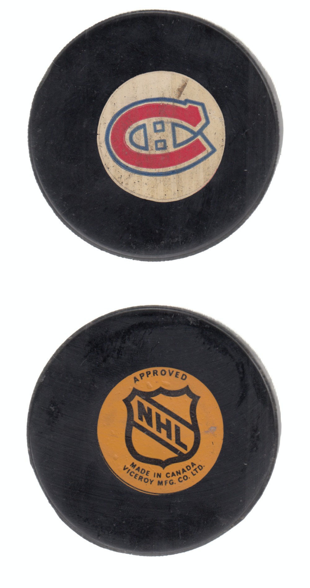 1975-83 VICEROY V3 MONTREAL CANADIENS GAME PUCK photo