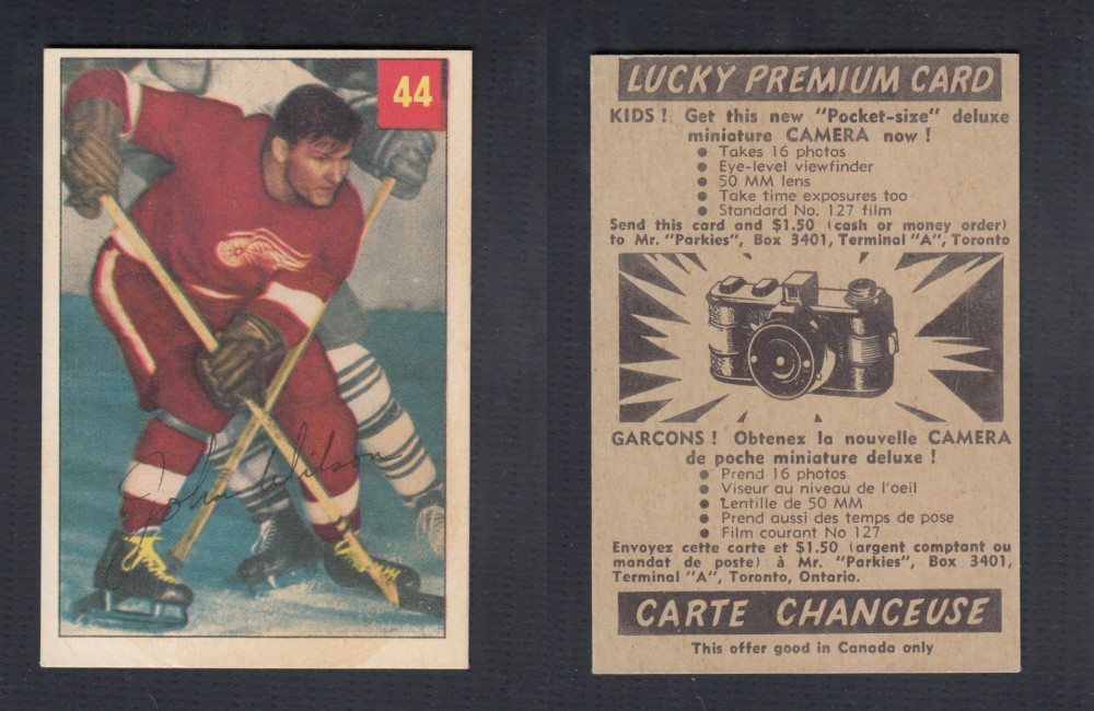 1954-55 PARKHURST HOCKEY CARD #44 J. WILSON photo