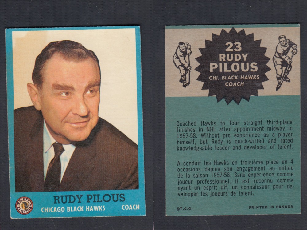 1962-63 TOPPS HOCKEY CARD #23 R. PILOUS photo