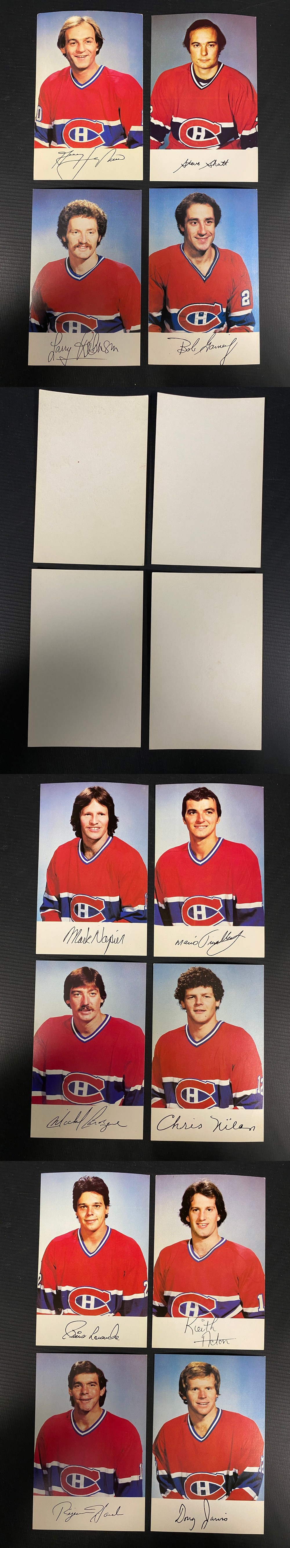 1980-81 MONTREAL CANADIENS TEAM POST CARD FULL SET 26/26 photo