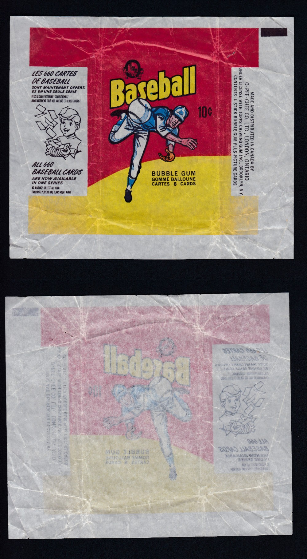 1975 O-PEE-CHEE BASEBALL CARD WRAPPER photo