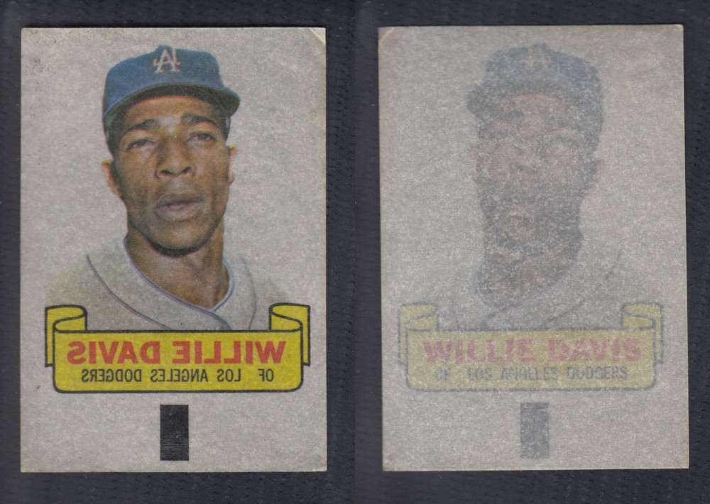 1966 TOPPS RUB-OFFS W. DAVIS photo