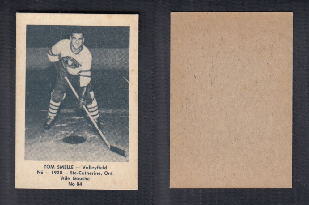 1952-53 LAVAL DAIRY UPDATE HOCKEY CARD #84 T. SMELLE photo