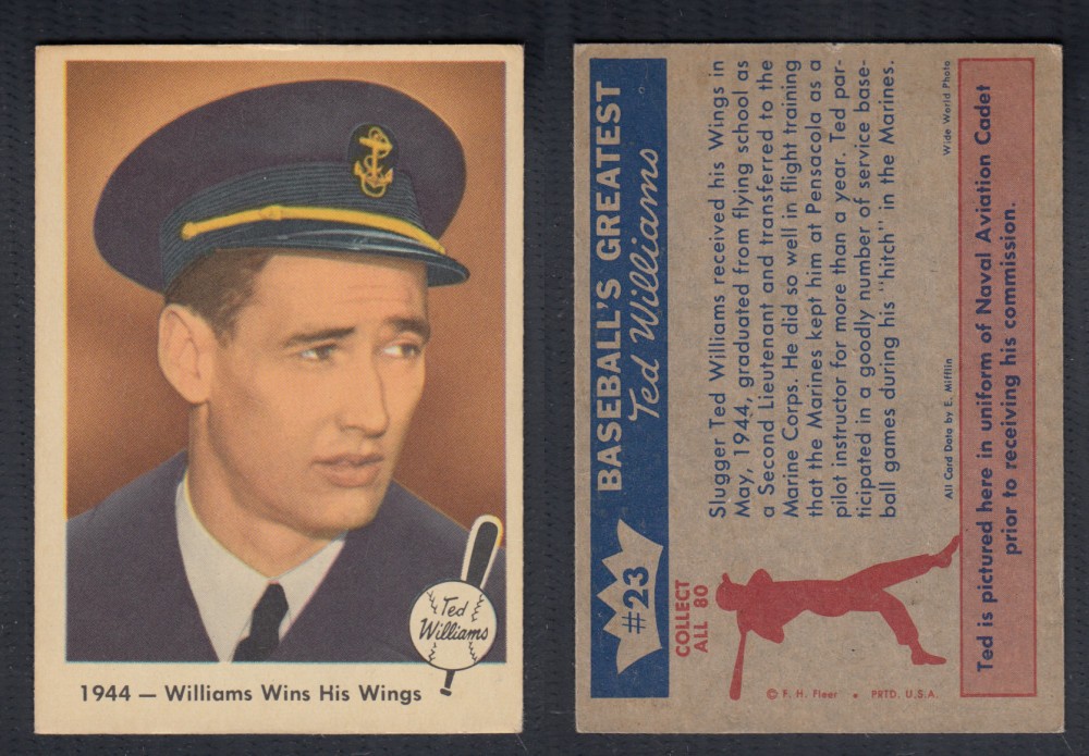 1959 FLEER TED WILLIAMS BASEBALL CARD #23 photo