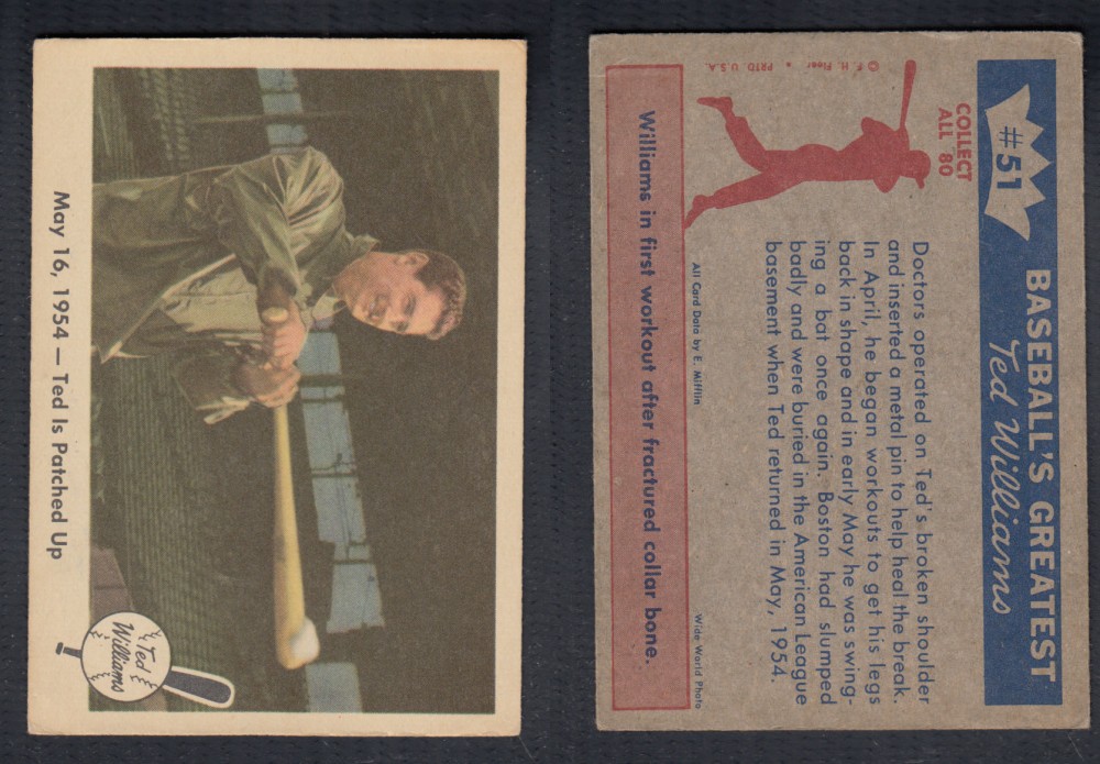 1959 FLEER TED WILLIAMS BASEBALL CARD #51 photo