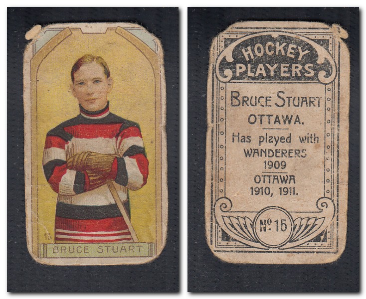 1911-12 C55 IMPERIAL TOBACCO HOCKEY CARD #15 B. STUART photo 1911-12 C55 IMPERIAL TOBACCO HOCKEY CARD #15 B. STUART photo