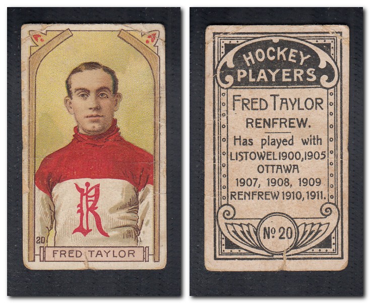 1911-12 C55 IMPERIAL TOBACCO HOCKEY CARD #20 F. TAYLOR photo