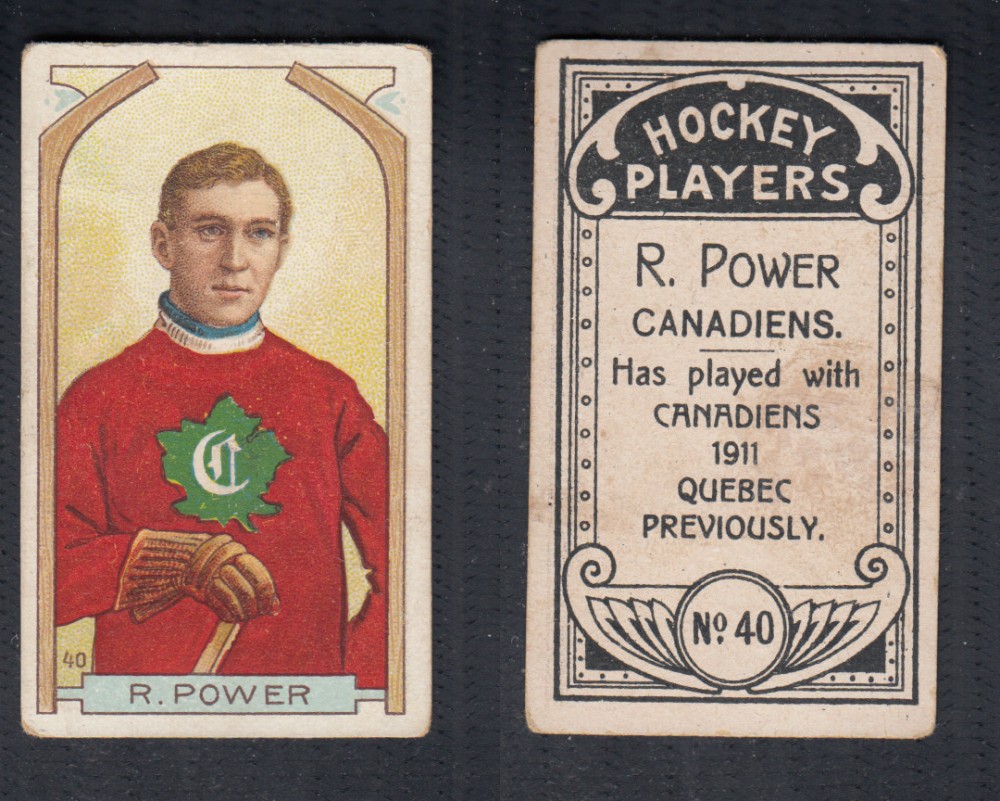 1911-12 C55 IMPERIAL TOBACCO HOCKEY CARD #40 R. POWER photo