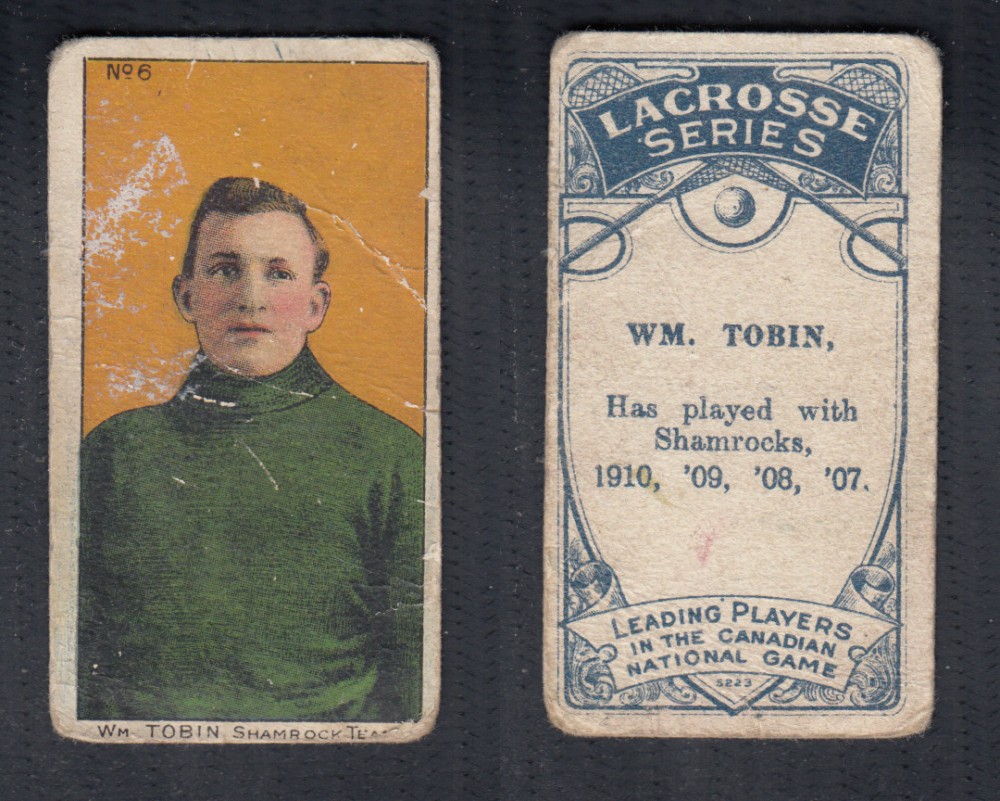 1911-12 C59 LACROSSE CARD #6 W. TOBIN photo