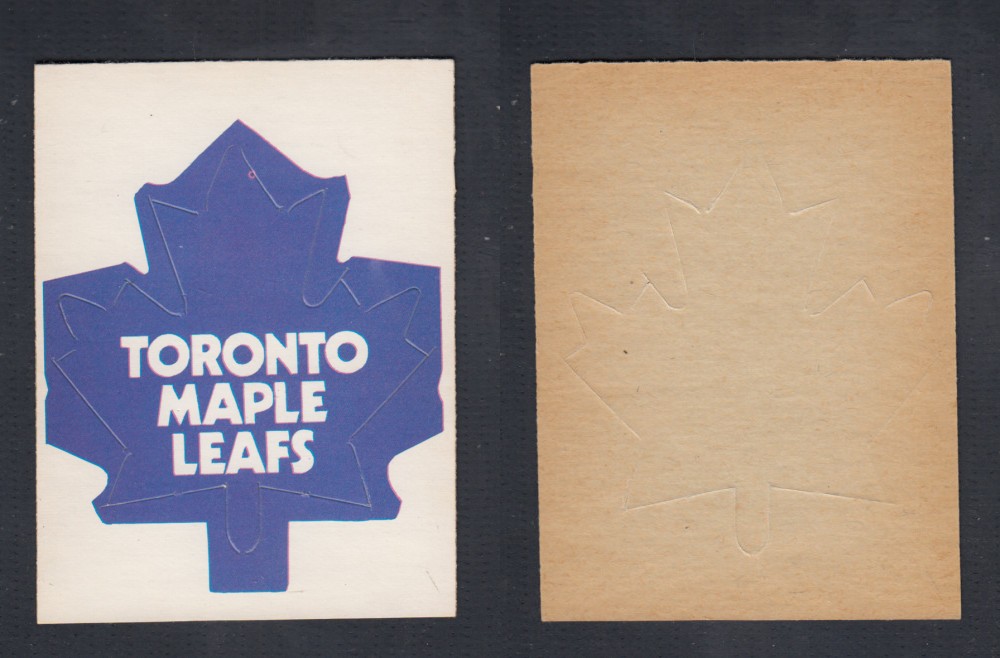 1972-73 O-PEE-CHEE TEAM EMBLEM NHL TORONTO MAPLE LEAFS photo