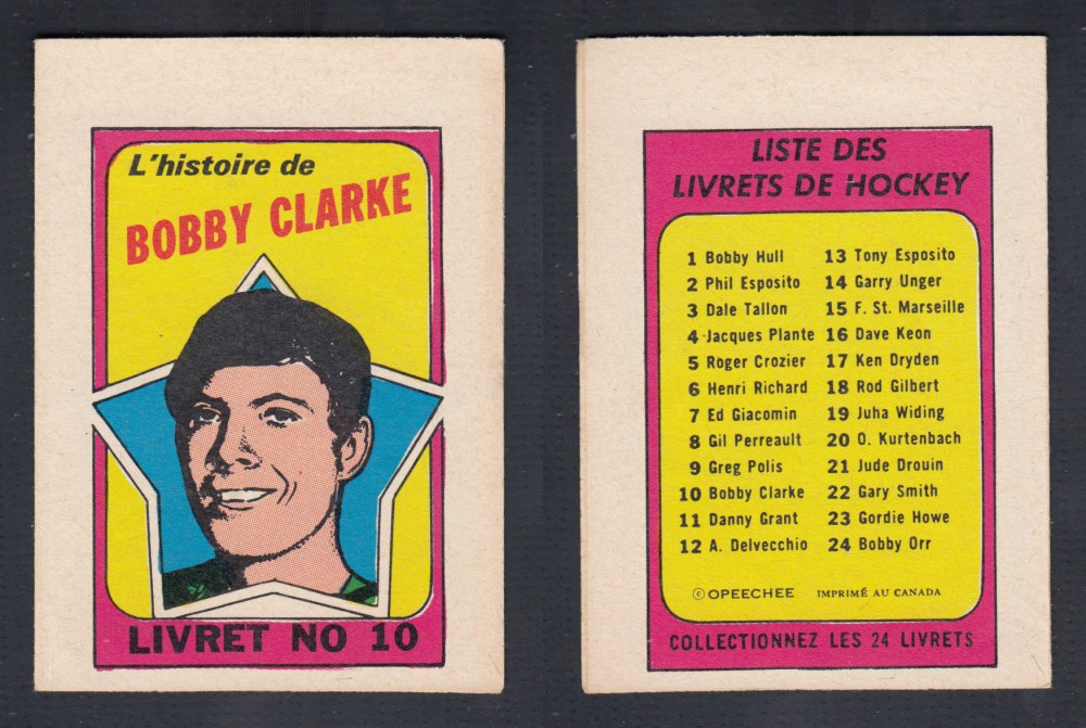 1971-72 O-PEE-CHEE STORY BOOKLET FRENCH #10 B. CLARKE photo