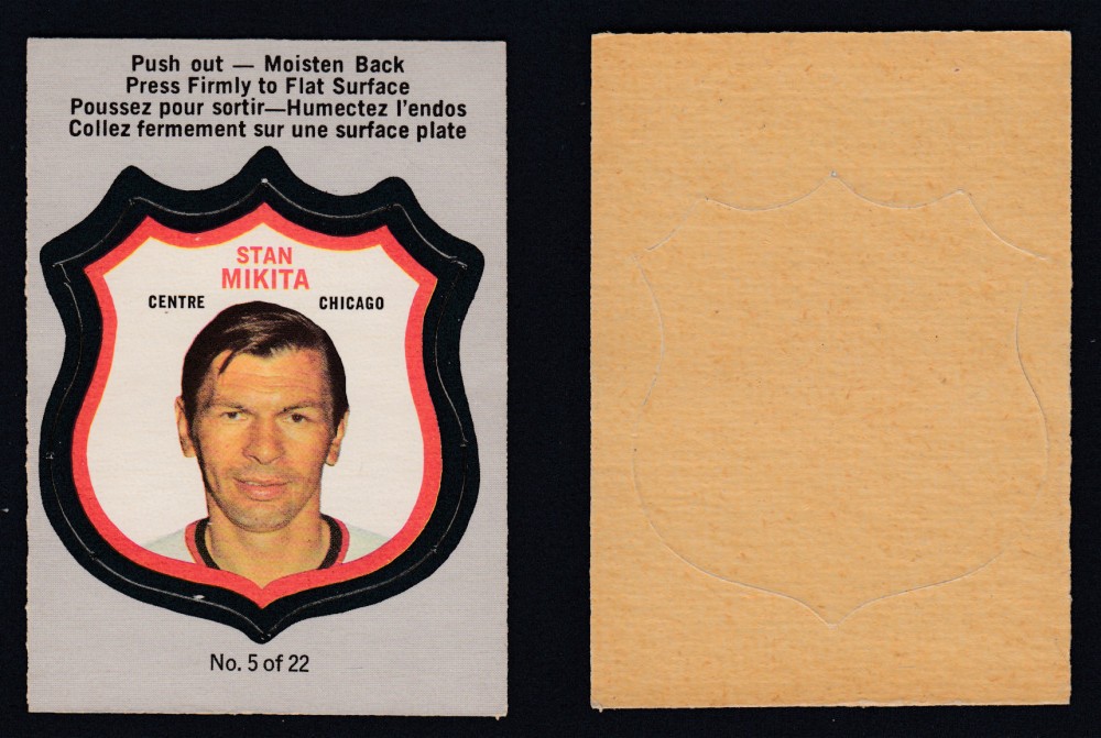 1972-73 O-PEE-CHEE PLAYER CREST #5 S. MIKITA photo
