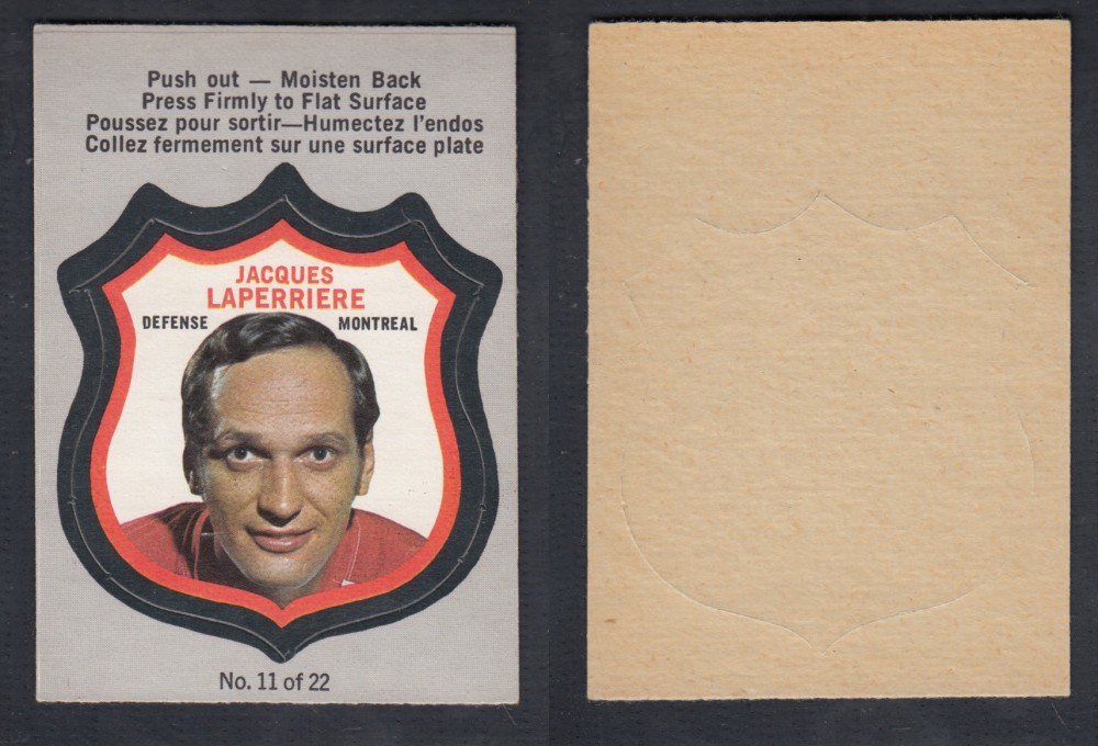 1972-73 O-PEE-CHEE PLAYER CREST #11 J. LAPERRIERE photo