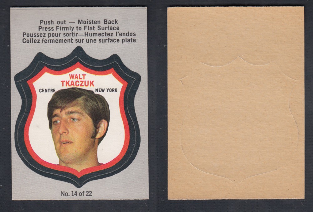 1972-73 O-PEE-CHEE PLAYER CREST #14 W. TKACZUK photo