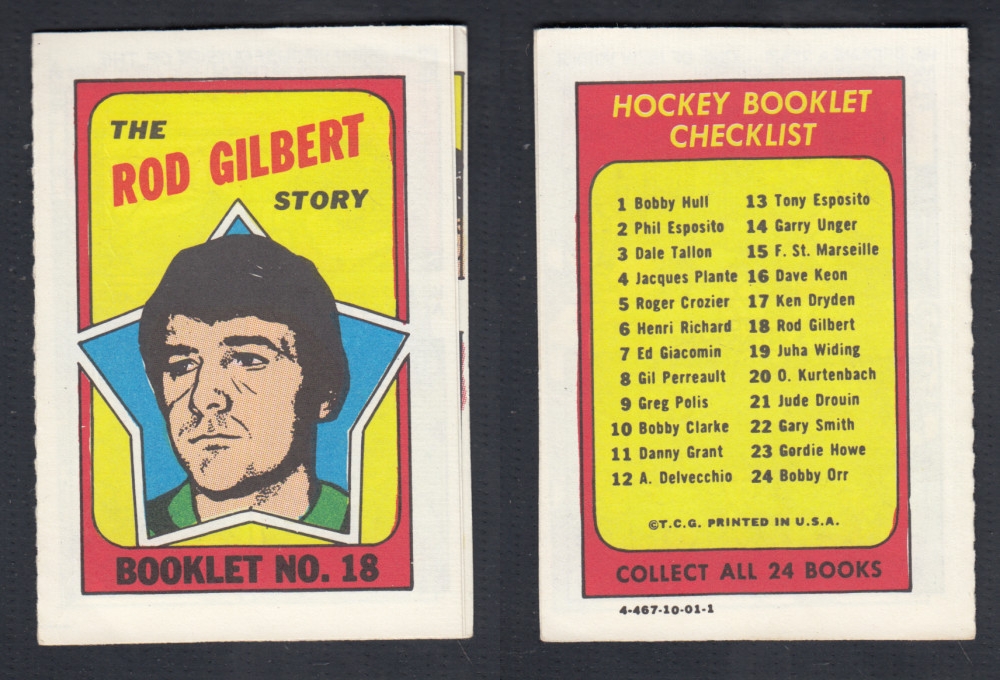 1971-72 TOPPS STORY BOOKLET #18 R. GILBERT photo