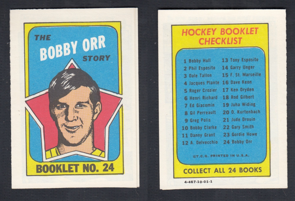 1971-72 TOPPS STORY BOOKLET #24 B. ORR photo