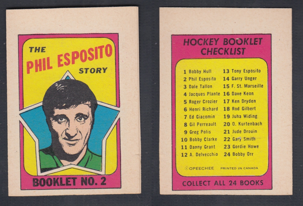 1971-72 O-PEE-CHEE STORY BOOKLET #2 P. ESPOSITO photo