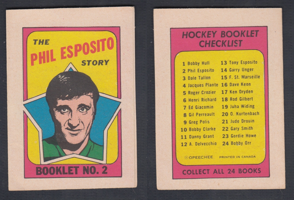 1971-72 O-PEE-CHEE STORY BOOKLET #2 P. ESPOSITO photo