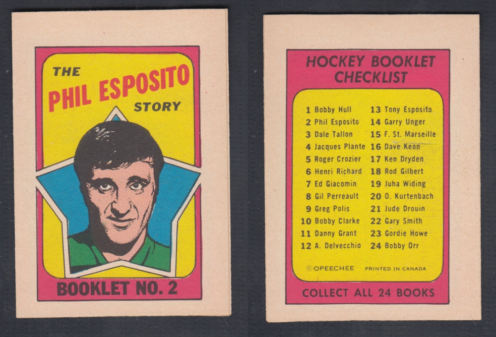 1971-72 O-PEE-CHEE STORY BOOKLET #2 P. ESPOSITO photo