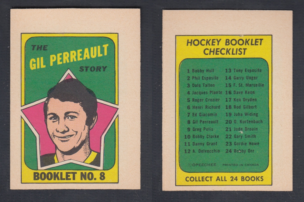 1971-72 O-PEE-CHEE STORY BOOKLET #8 G. PERREAULT photo