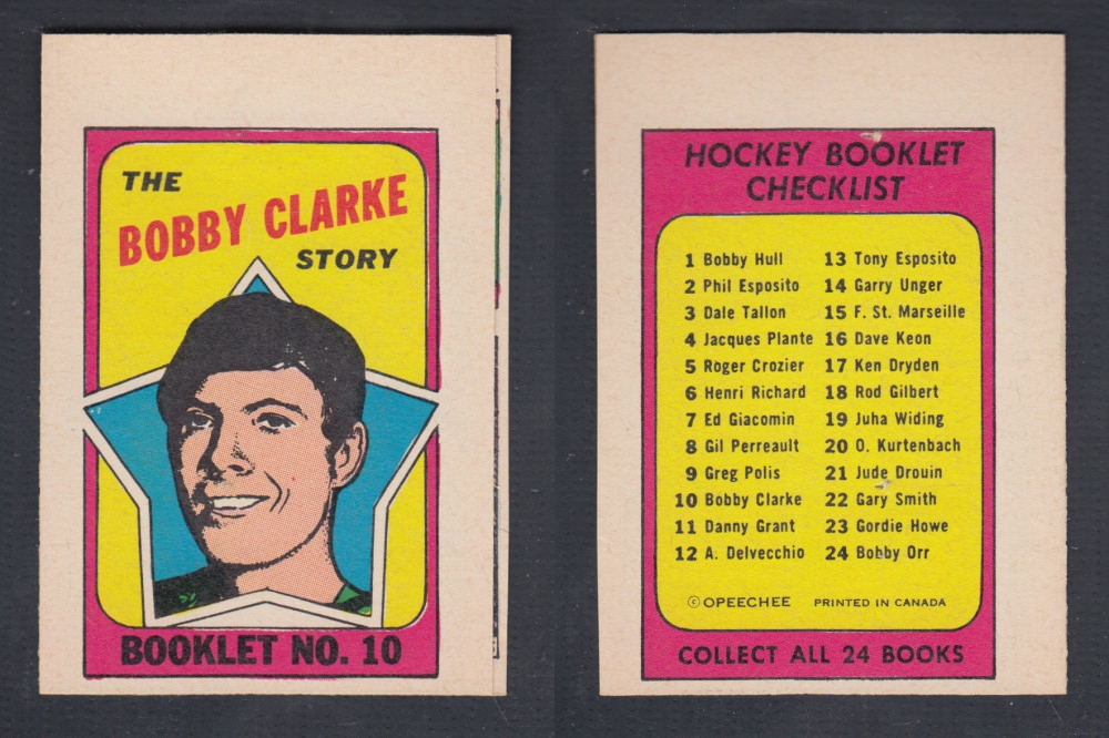 1971-72 O-PEE-CHEE STORY BOOKLET #10 B. CLARKE photo