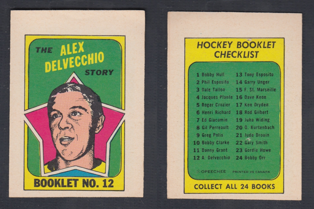 1971-72 O-PEE-CHEE STORY BOOKLET #12 A. DELVECCHIO photo