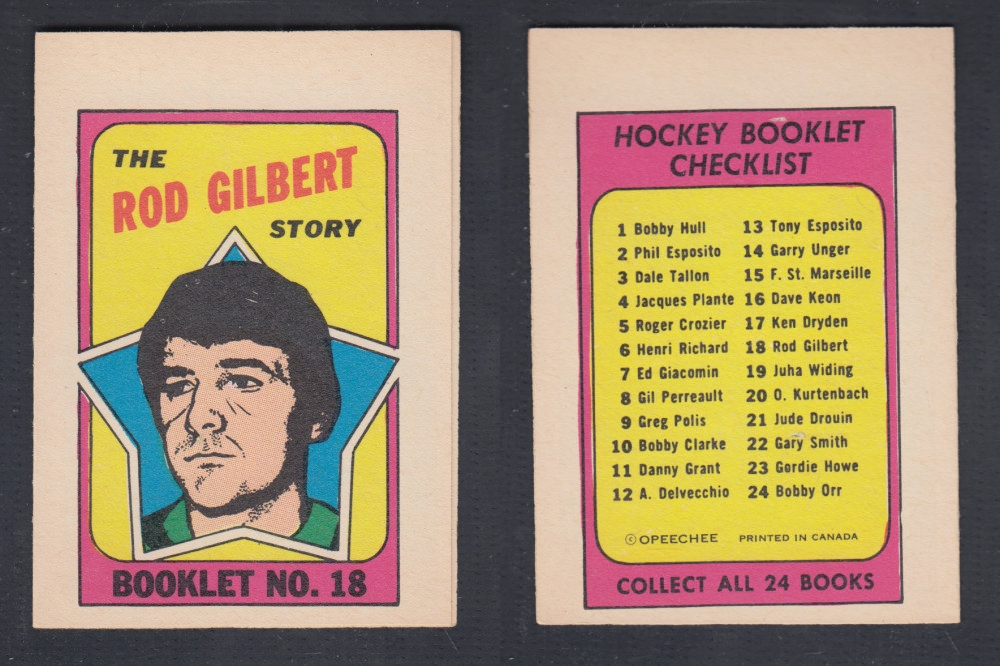 1971-72 O-PEE-CHEE STORY BOOKLET #18 R. GILBERT photo