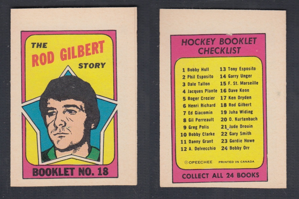 1971-72 O-PEE-CHEE STORY BOOKLET #18 R. GILBERT photo