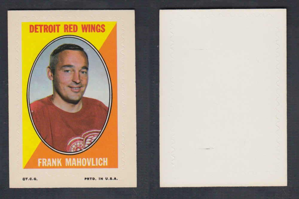 1970-71 O-PEE-CHEE STICKER STAMP F. MAHOVLICH photo