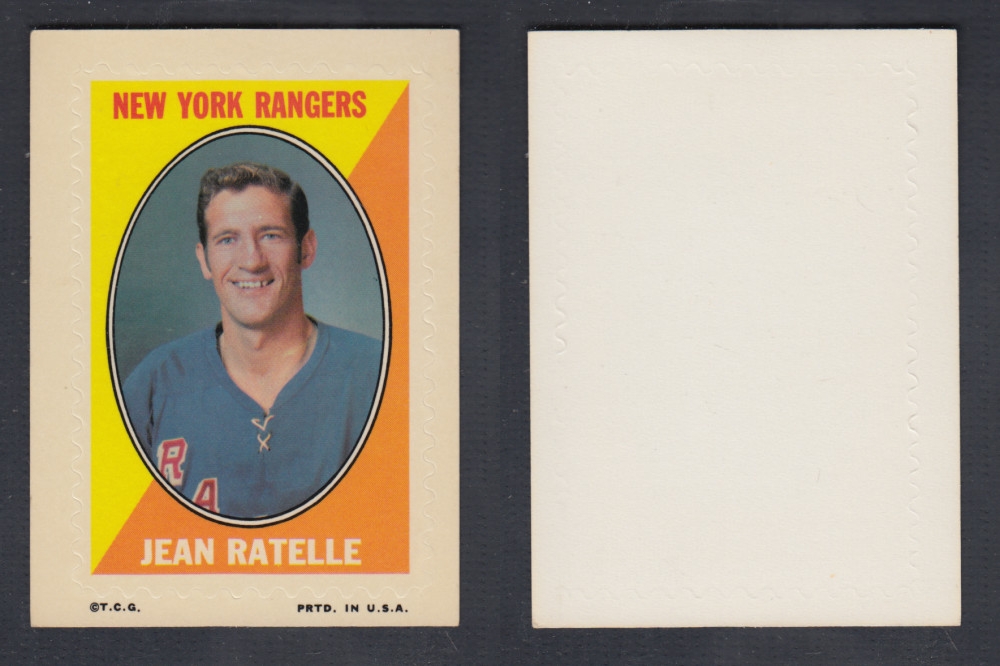 1970-71 O-PEE-CHEE STICKER STAMP J. RATELLE photo