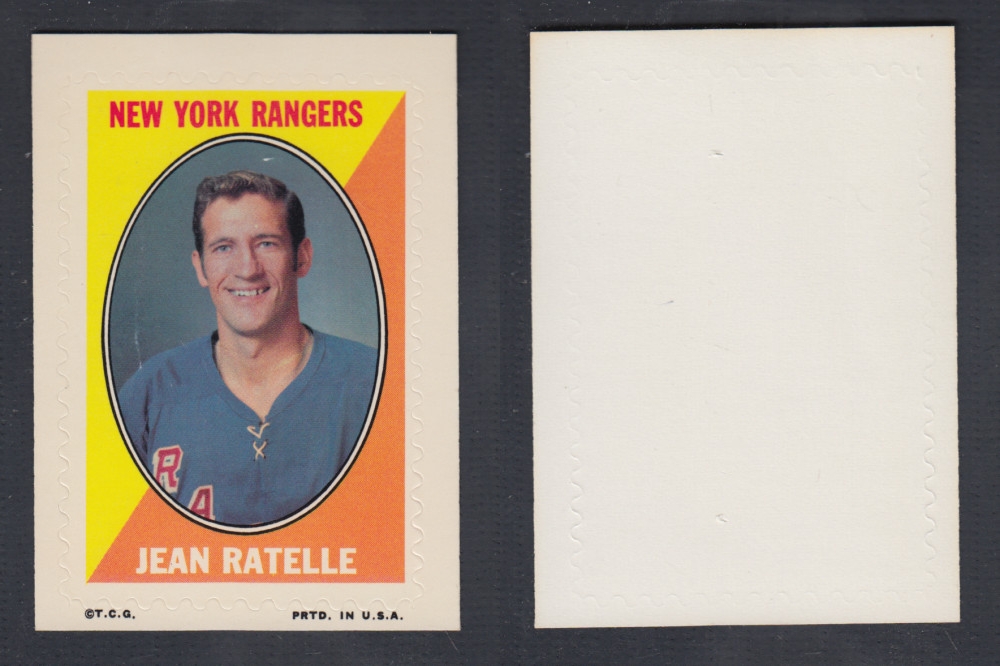 1970-71 O-PEE-CHEE STICKER STAMP J. RATELLE photo