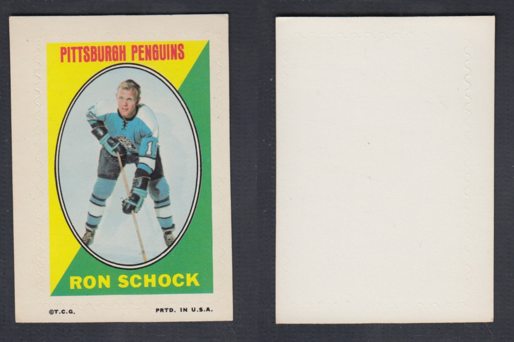 1970-71 O-PEE-CHEE STICKER STAMP R. SCHOCK photo