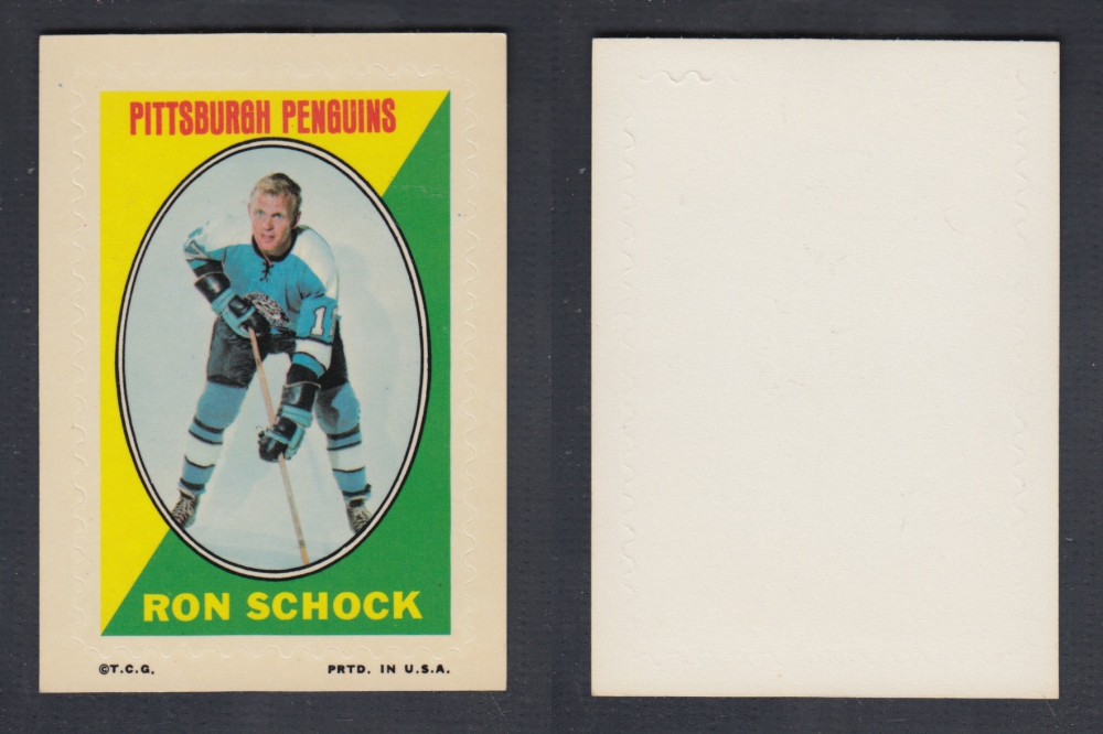 1970-71 O-PEE-CHEE STICKER STAMP R. SCHOCK photo