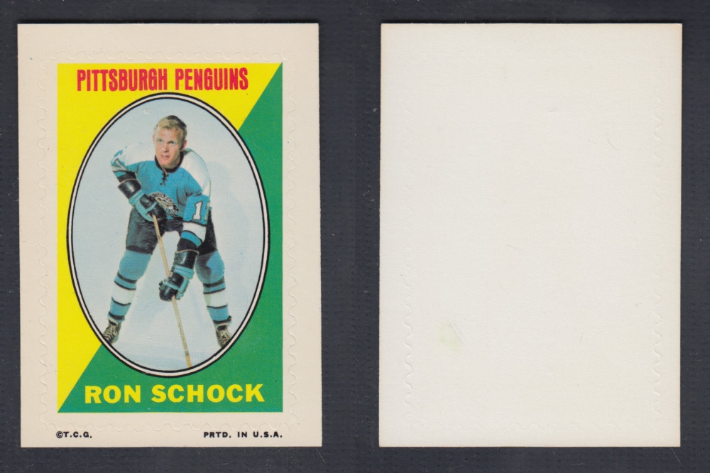 1970-71 O-PEE-CHEE STICKER STAMP R. SCHOCK photo