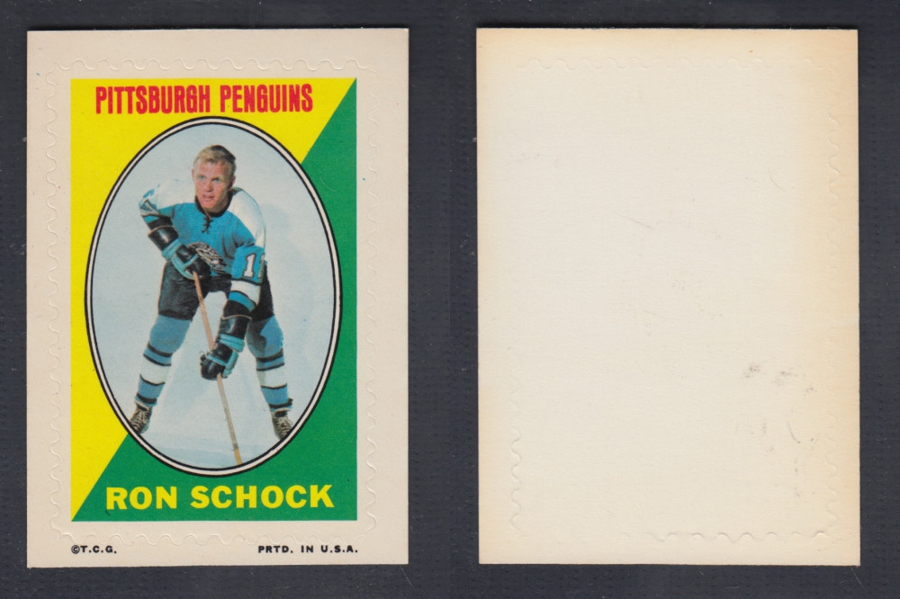 1970-71 O-PEE-CHEE STICKER STAMP R. SCHOCK photo