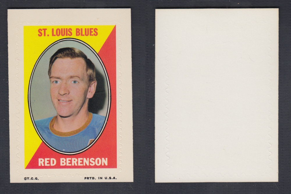 1970-71 O-PEE-CHEE STICKER STAMP R. BERENSON photo