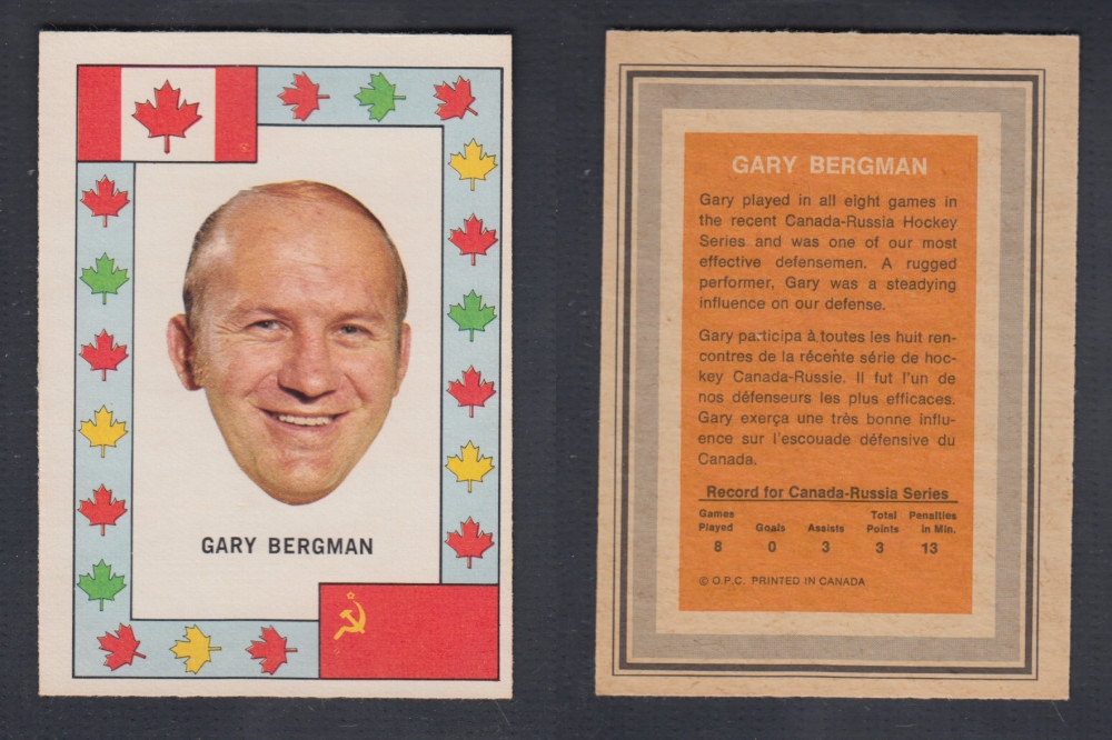 1972-73 O-PEE-CHEE TEAM CANADA G. BERGMAN photo